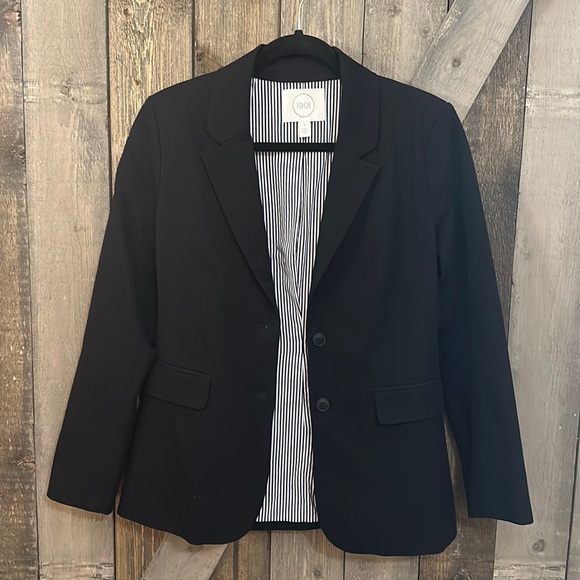 1901 Stretch Cotton Black Blazer - Picture 1 of 7